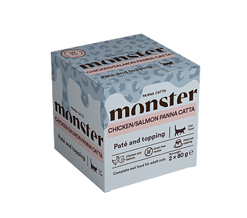 Monster Cat Panna Catta Chicken/Salmon 2-pack 80 g