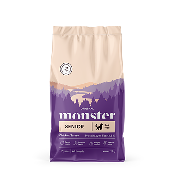 Monster Dog Orig. Senior Chick/Turkey 12 kg