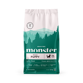 Monster Dog GF Puppy All Breed Lamb/Duck 12 kg