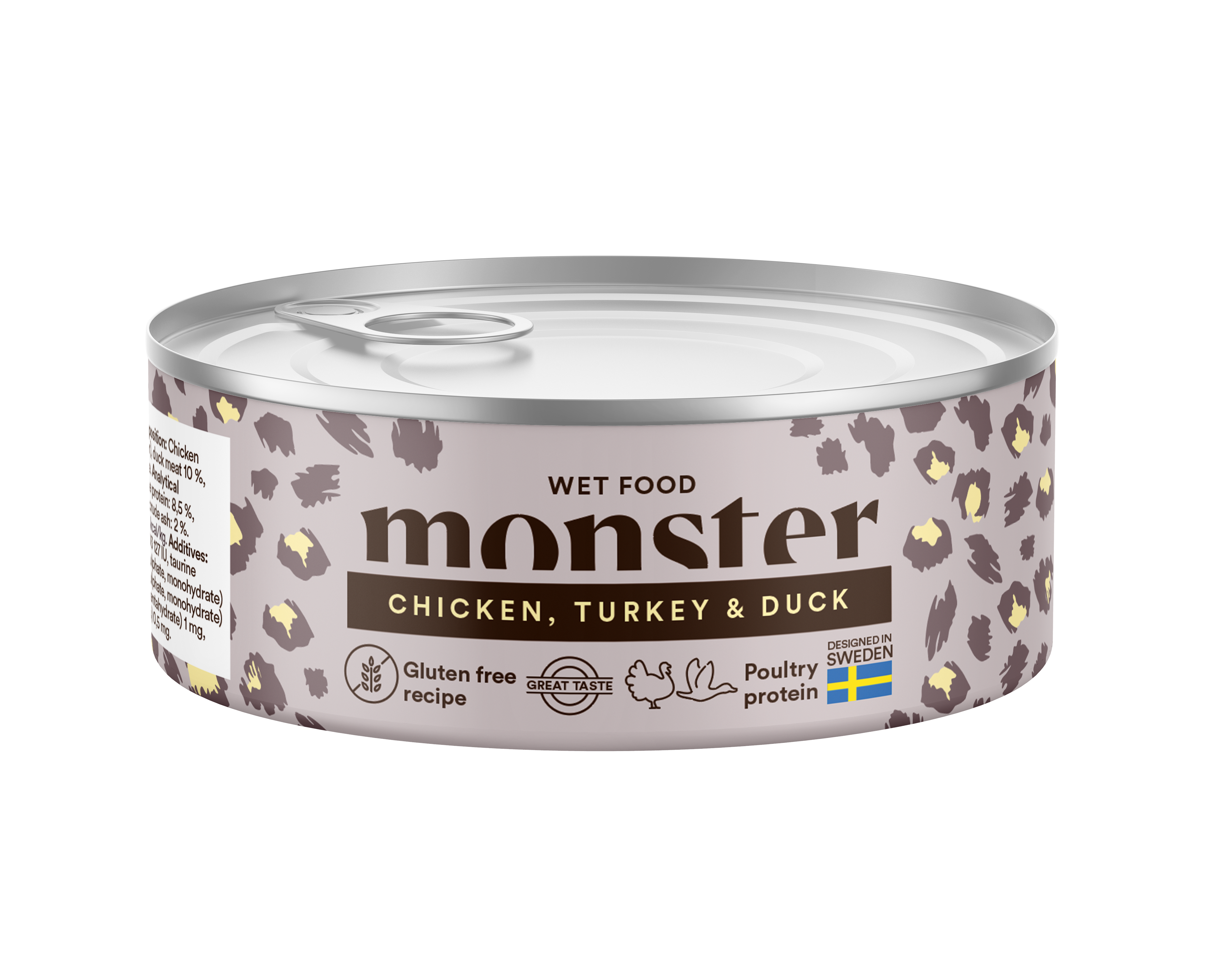 Monster Cat Ad Multi Chick/Turk/Duck Can 100 g