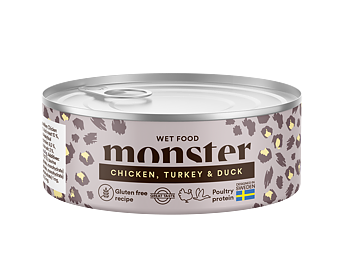 Monster Cat Ad Multi Chick/Turk/Duck Can 100 g