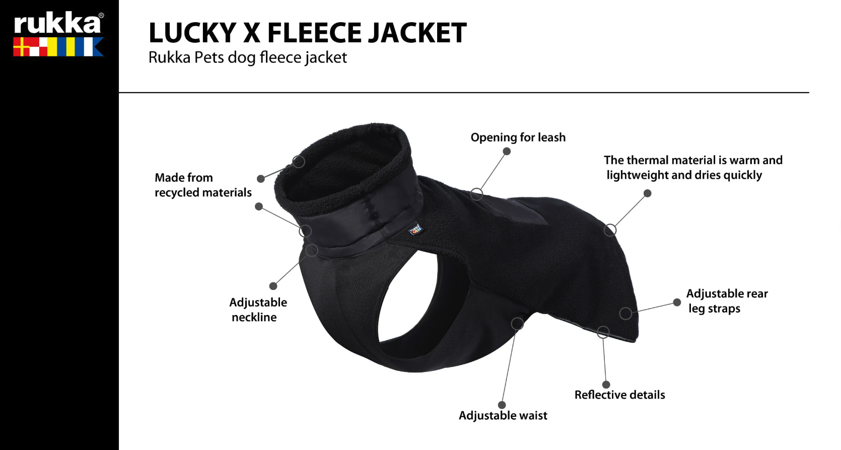 Rukka Pets Lucky x Fleece Jacket - 5