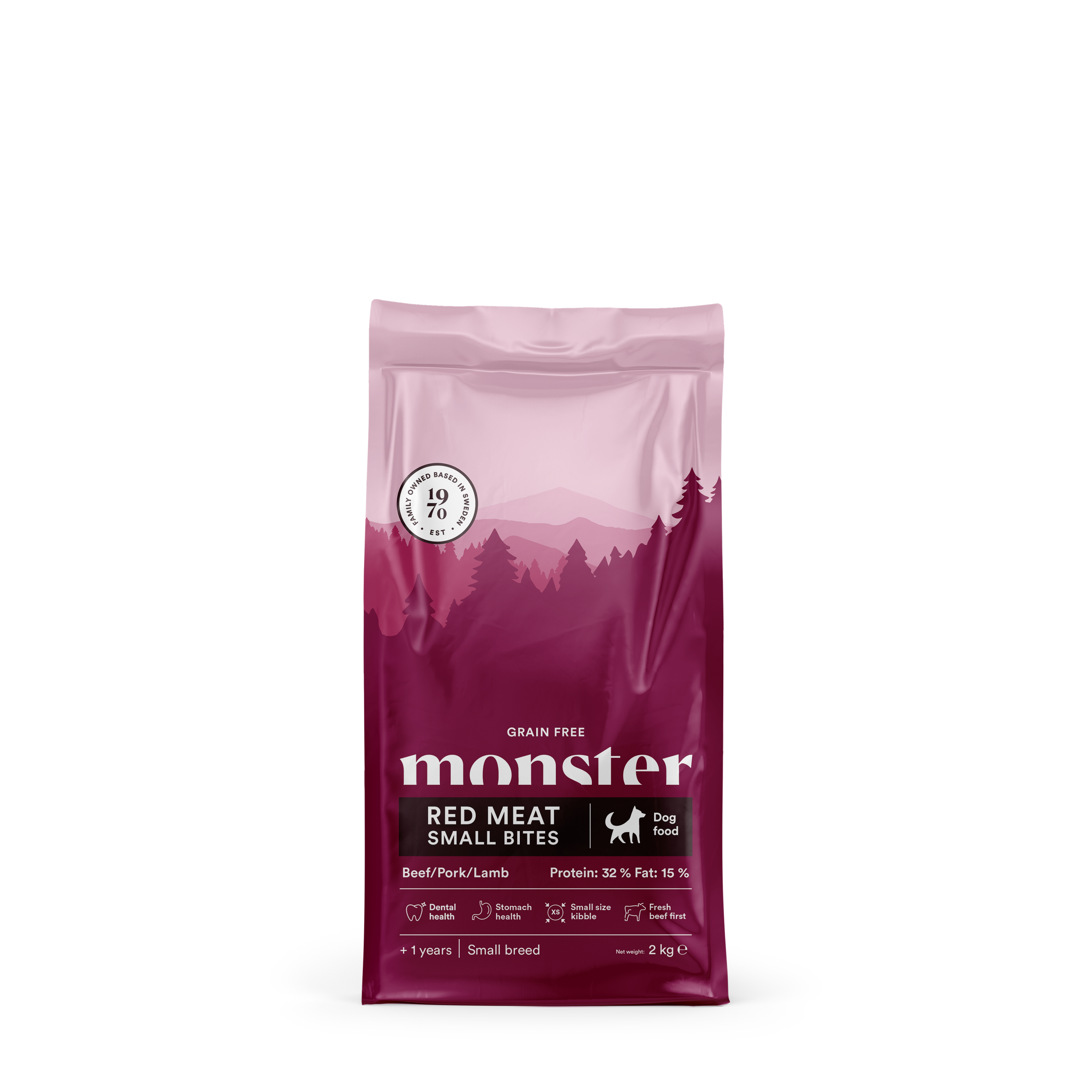 Monster Dog GF Ad Red Meat Small bites 2 kg