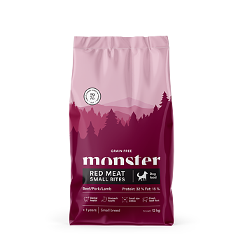 Monster Dog GF Ad Red Meat Small bites 12 kg