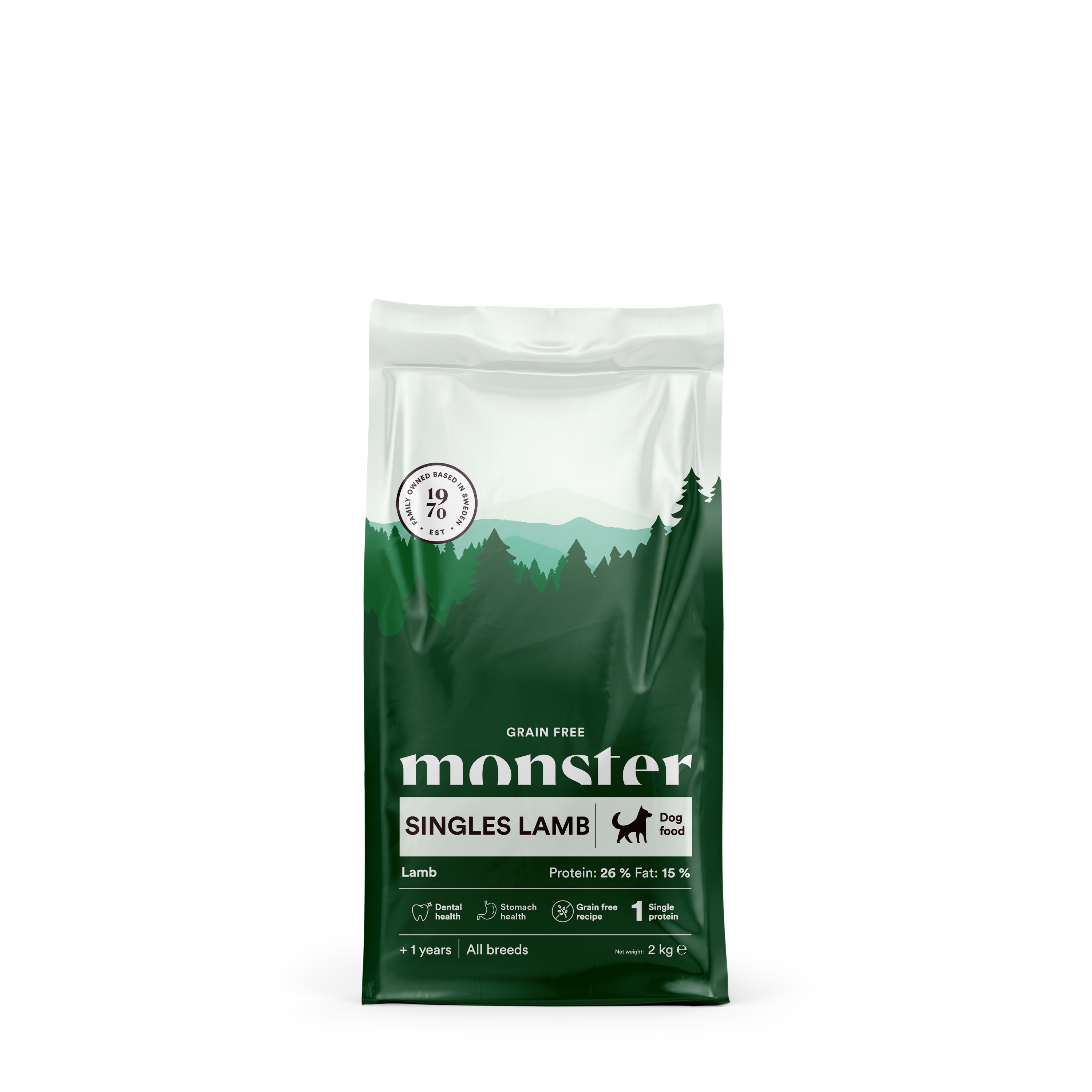 Monster Dog GF Singles Lamb 2 kg