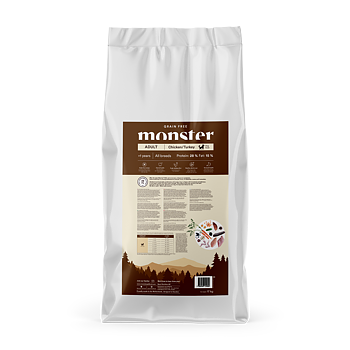 Monster Dog GF Adult Chick/Turkey 17 kg