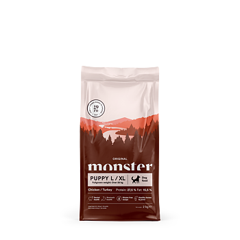 Monster Dog Orig. Puppy L/XL Chick/Turkey  2 kg