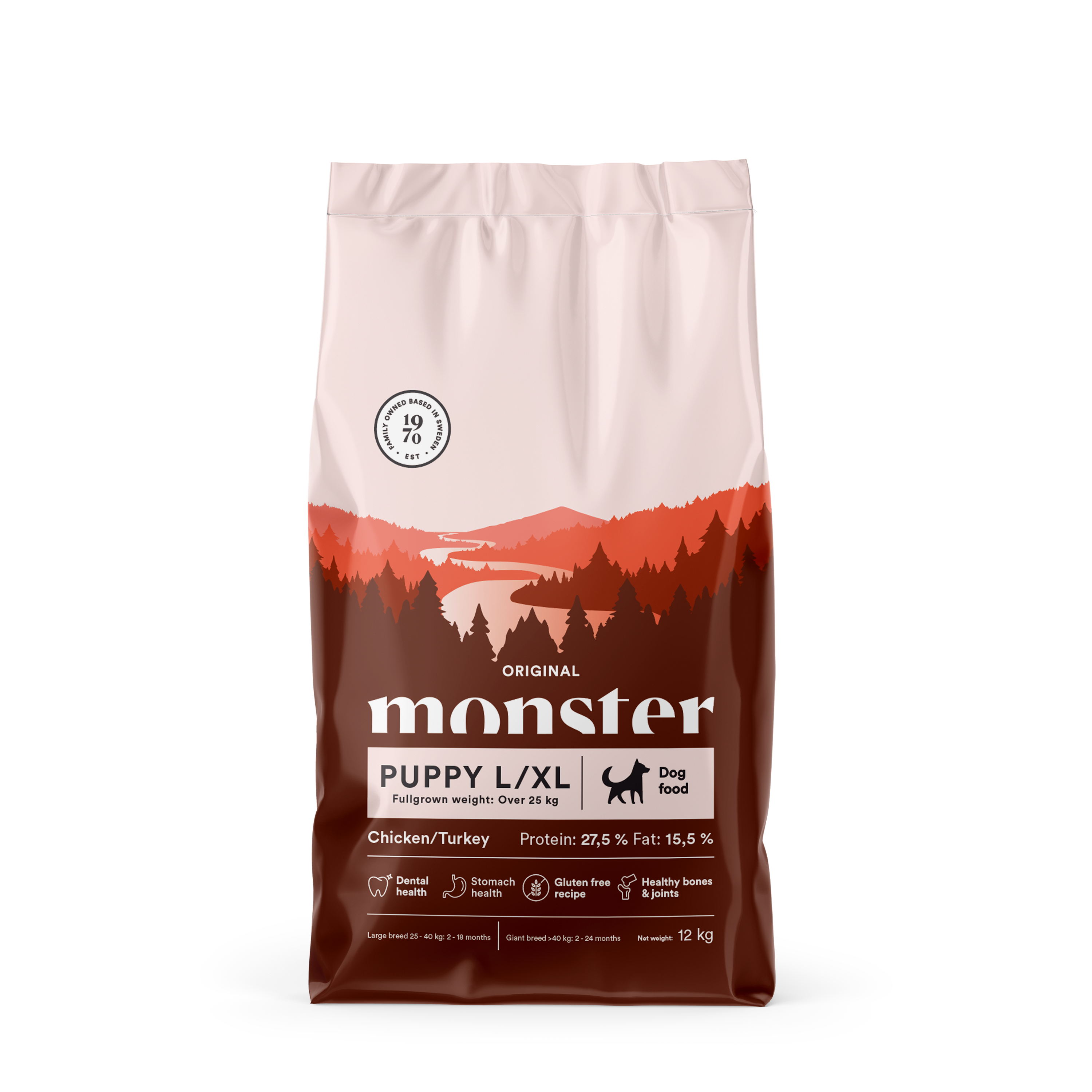 Monster Dog Orig. Puppy L/XL Chick/Turkey 12 kg