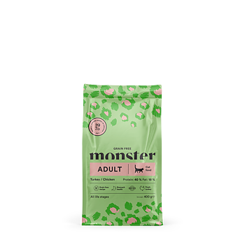 Monster Cat GF Adult Turkey/Chick 400 g
