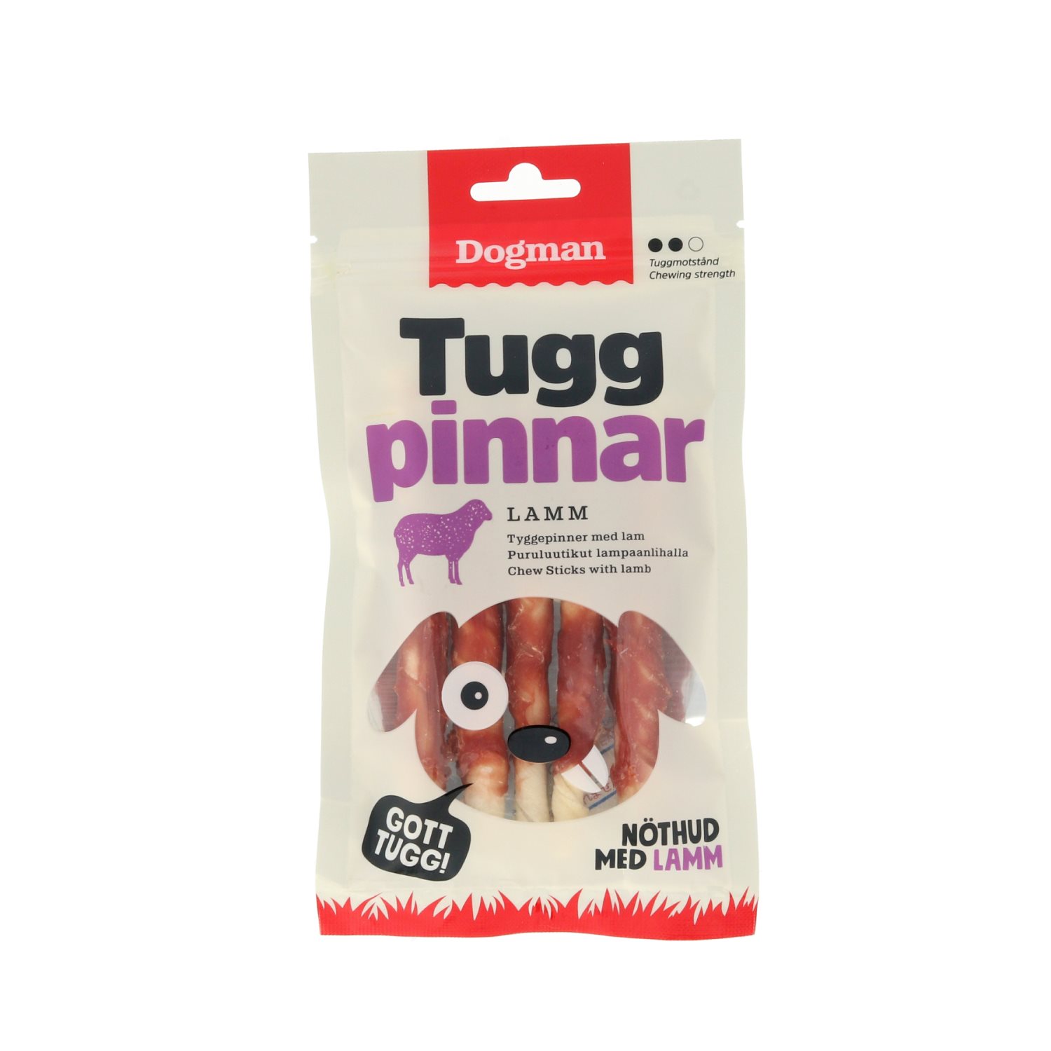 Dogman Tuggpinnar med Lamm 5-pack