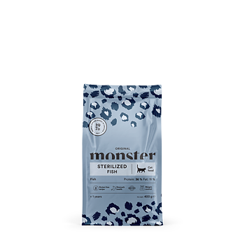 Monster Cat Orig. Sterilized Fish 400 g