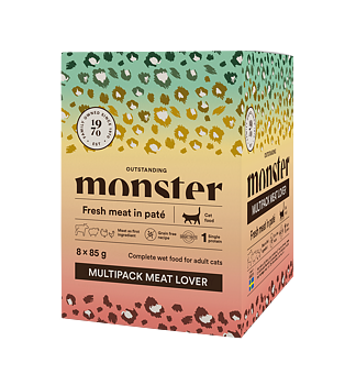 Monster Cat Pouches Multipack Meat Lover 85 g