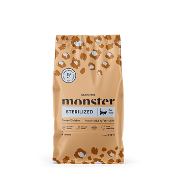 Monster Cat GF Sterilized Turkey/Chick 6 kg