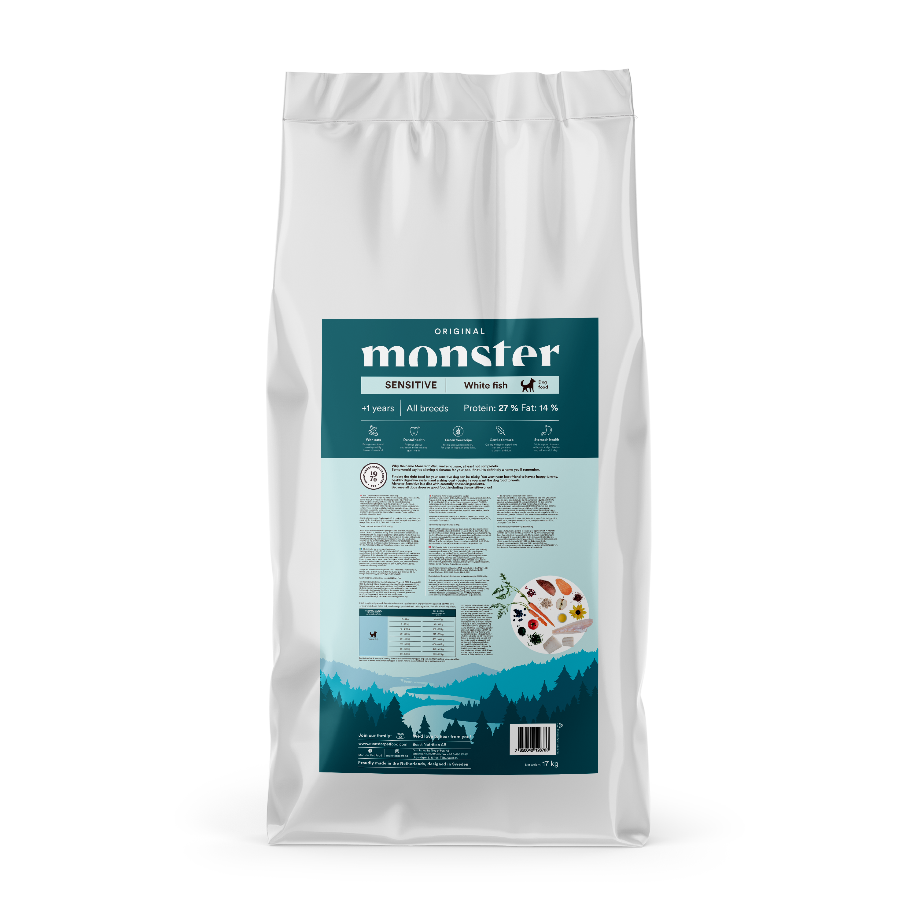 Monster Dog Orig. Sensitive White fish 17 kg