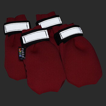 Rukka Pets Neoprene Booties – hundskor i neopren, röda (4-pack)
