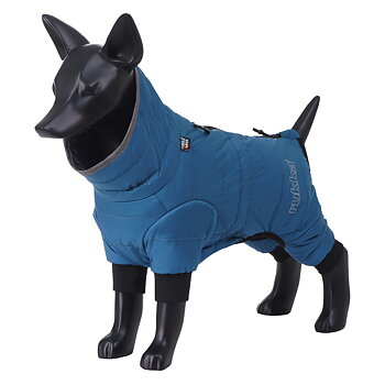 Rukka Pets Tempo Mini Overall – vadderad vinteroverall för små hundar, blå