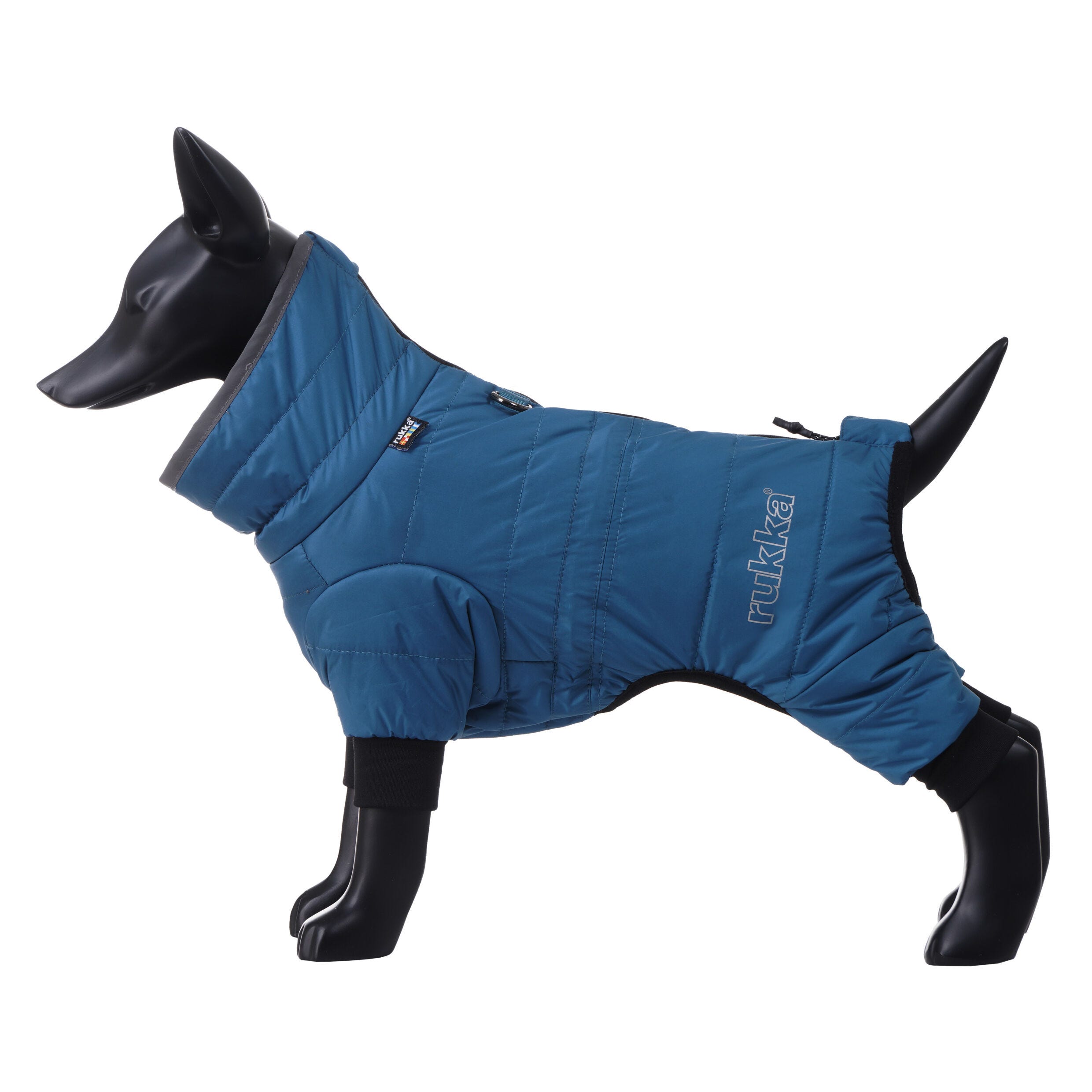 Rukka Pets Tempo Mini Overall – vadderad vinteroverall för små hundar, blå - 3