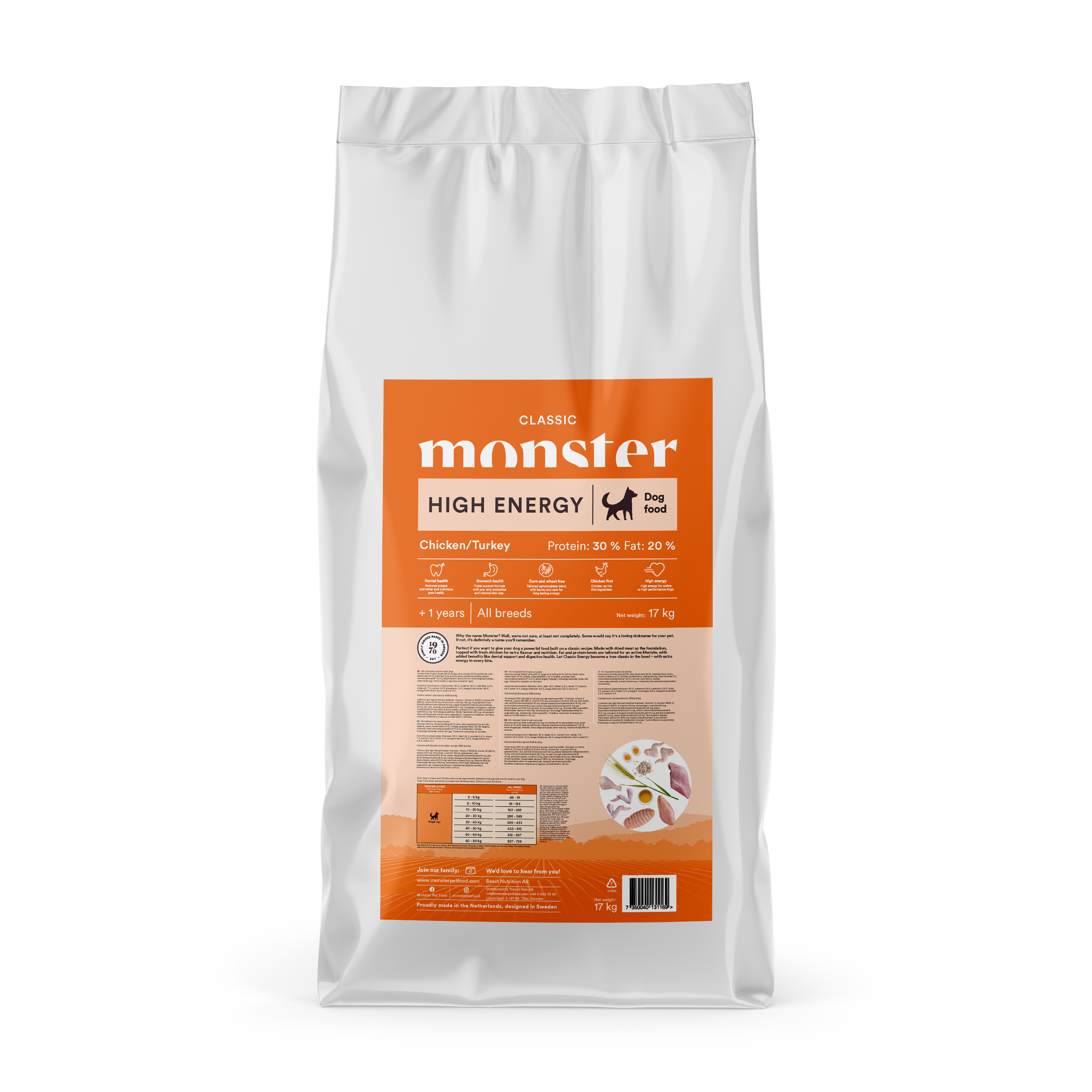 Monster Dog Classic High Energy 17 kg
