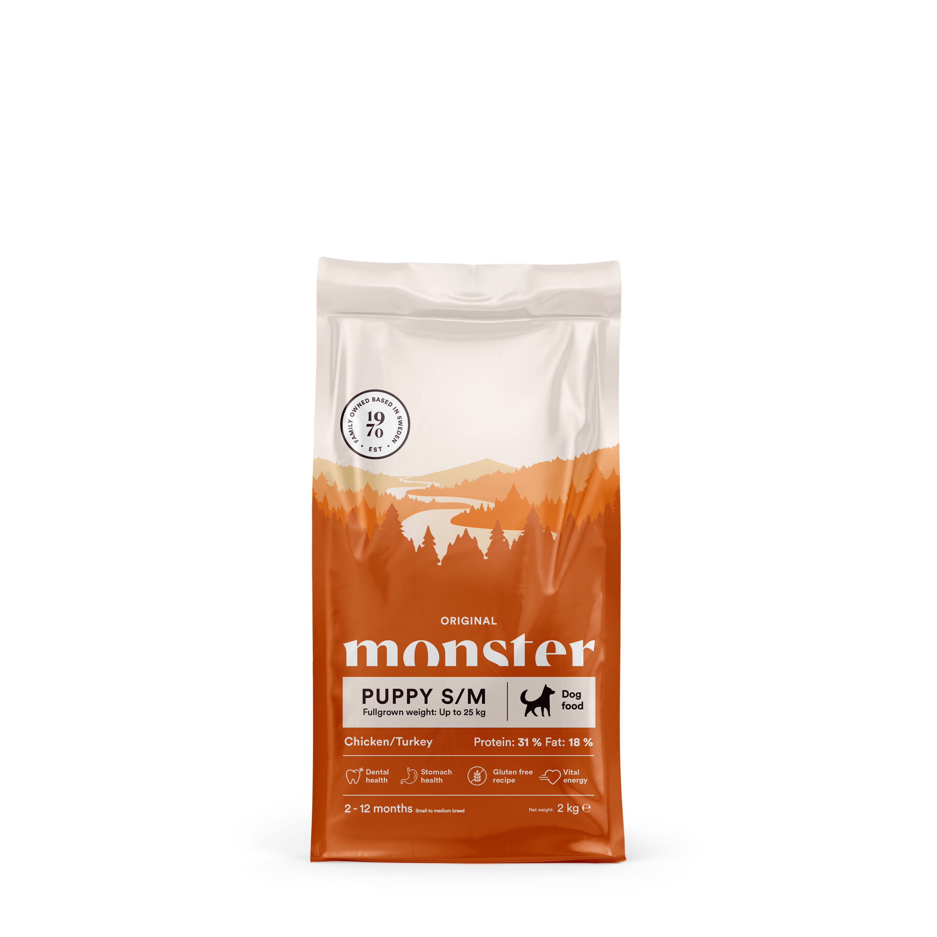Monster Dog Orig. Puppy S/M Chick/Turkey 2 kg