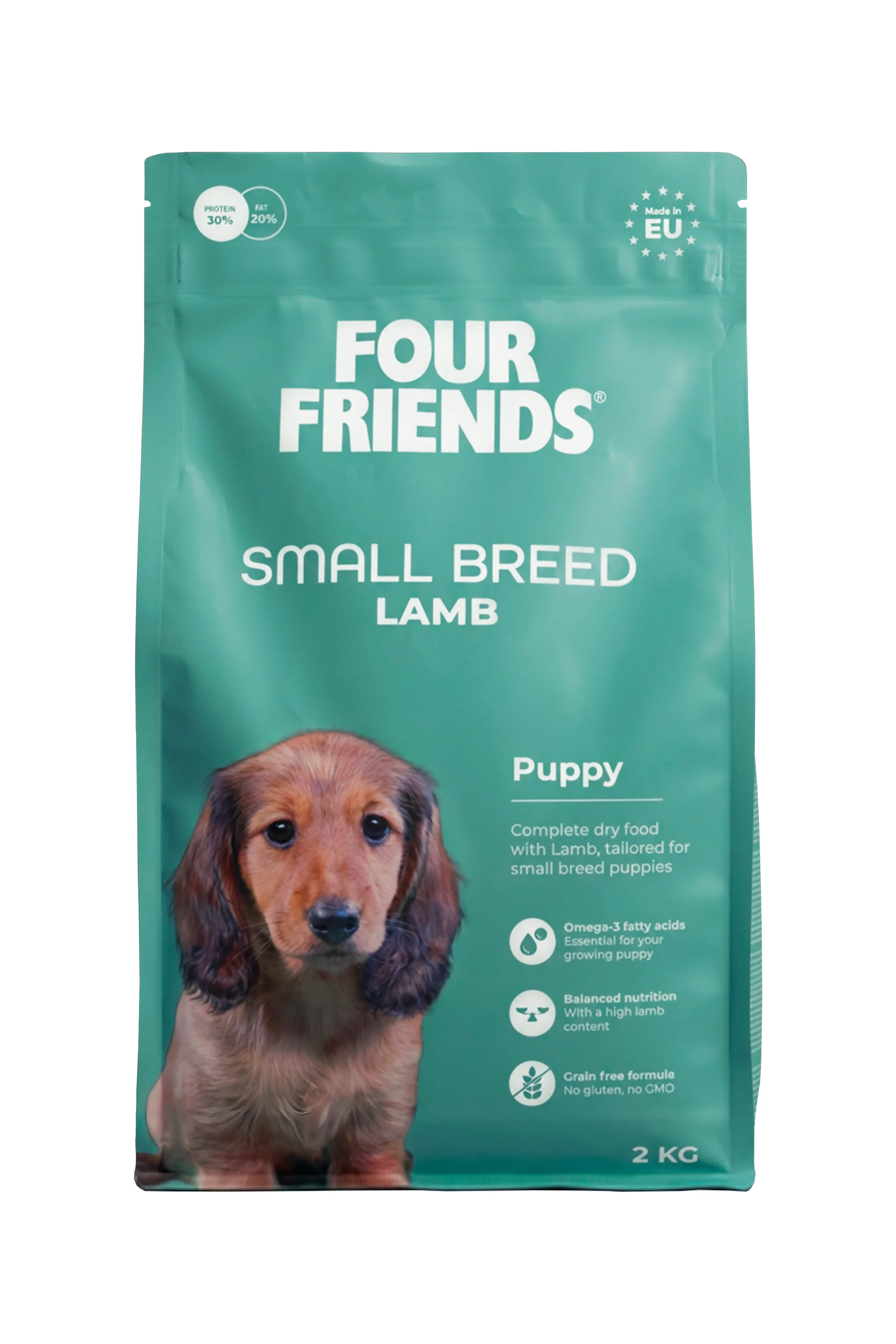 Four Friends Dog Small Breed Puppy Lamb 2 kg