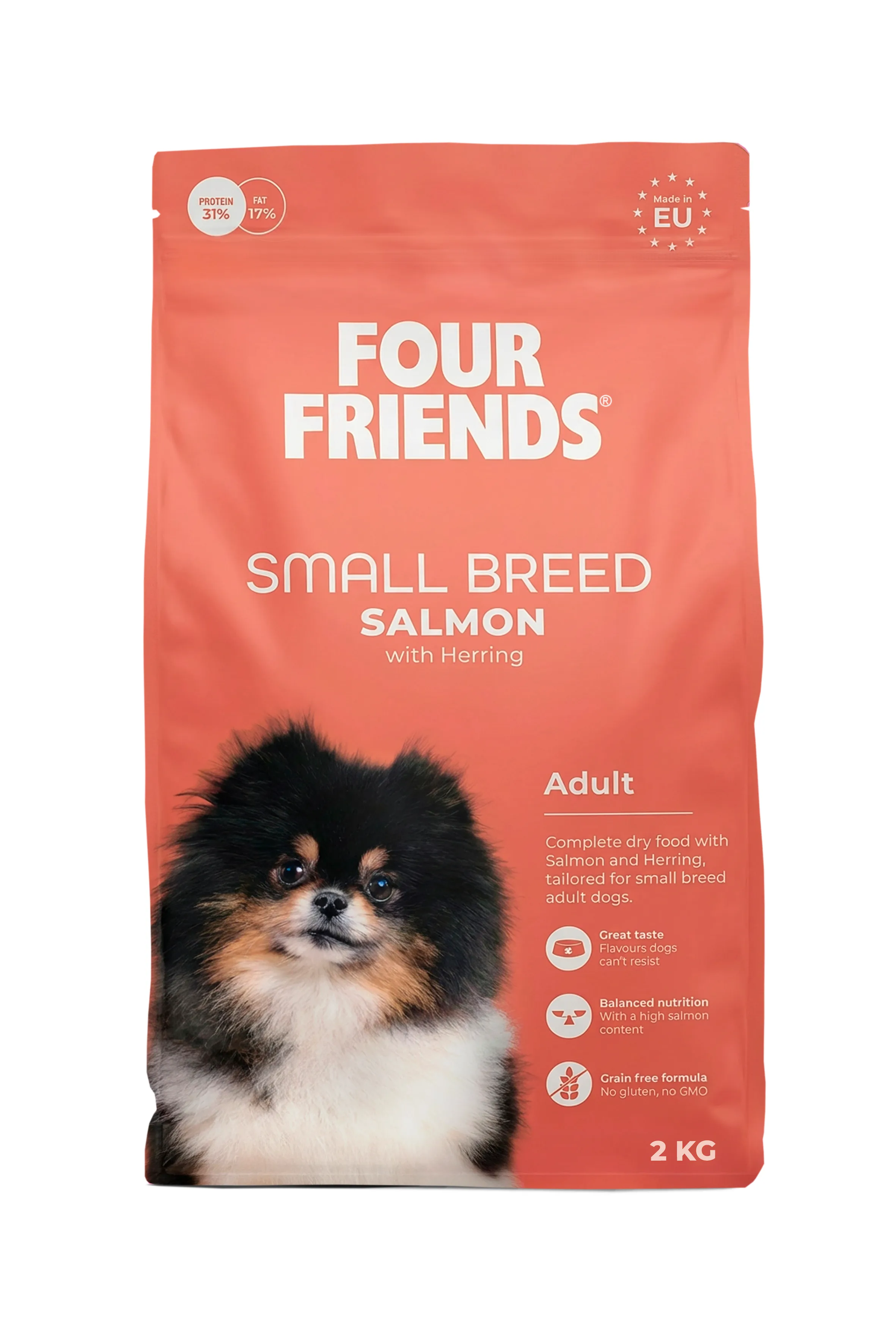 Four Friends Dog Small Breed Salmon 2 kg