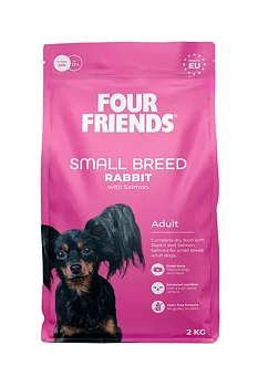 Four Friends Dog Small Breed Rabbit 2 kg