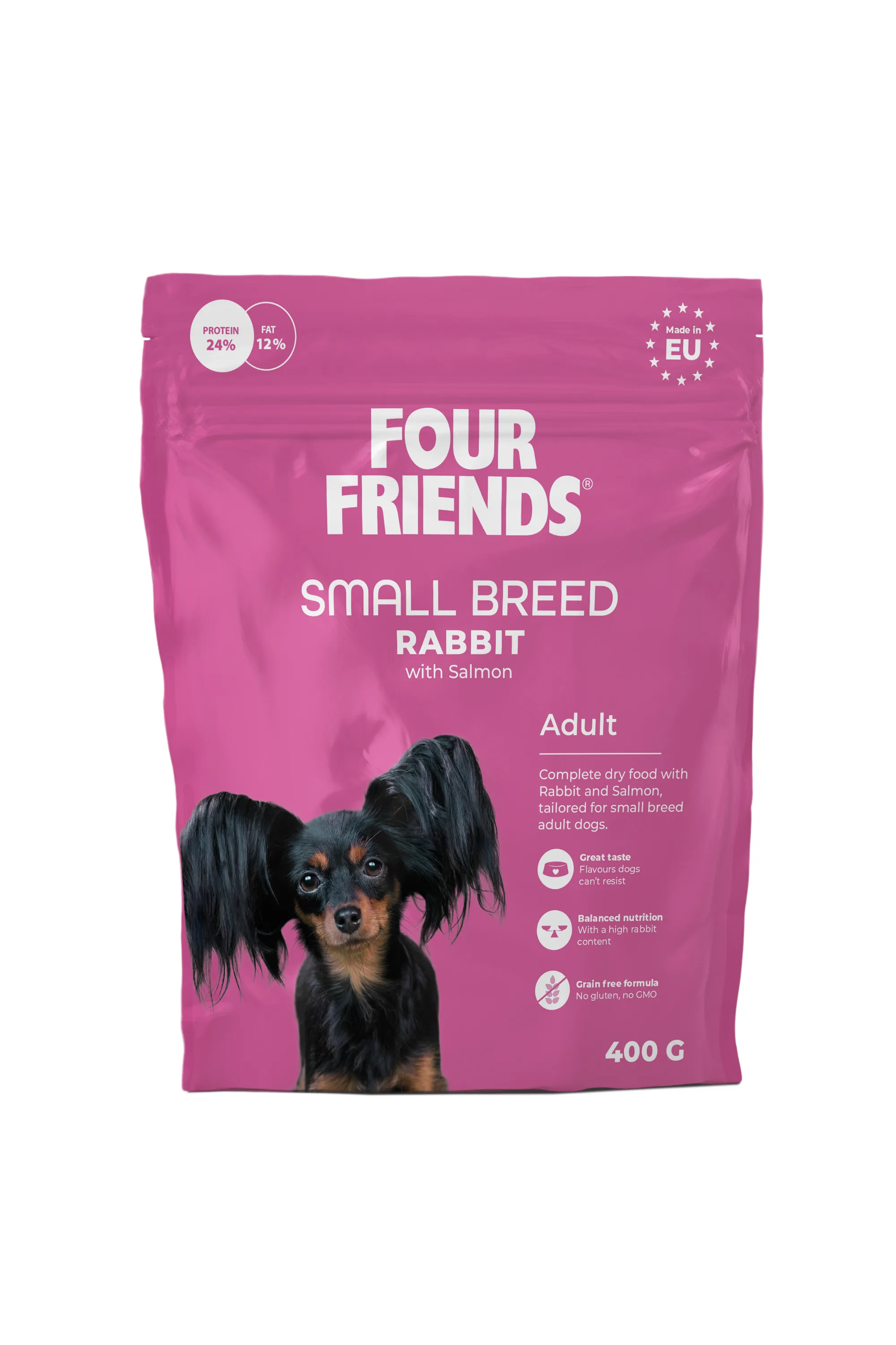 Four Friends Dog Small Breed Rabbit 400 g