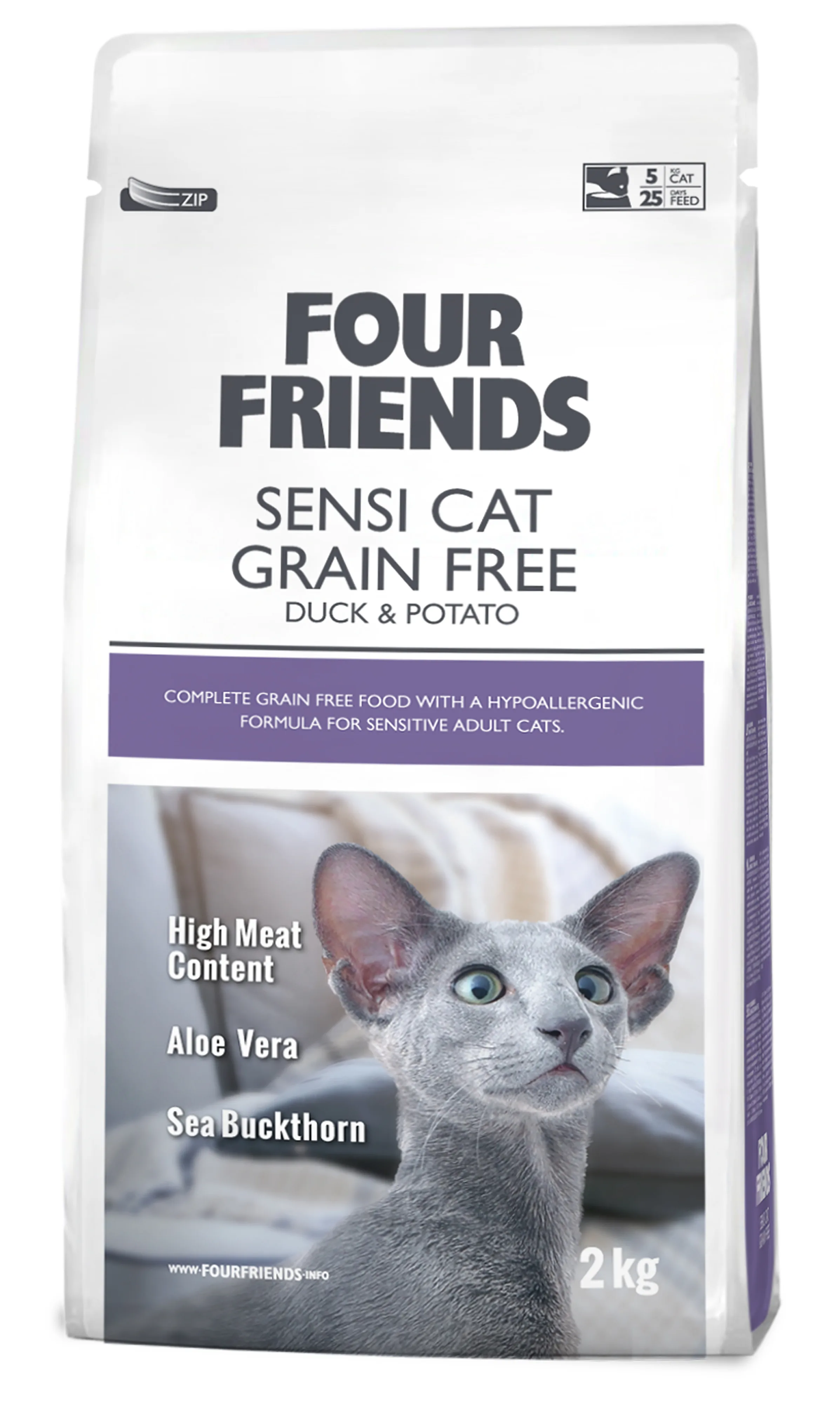 Four Friends Cat Grain Free Sensi Cat 2 kg - 2