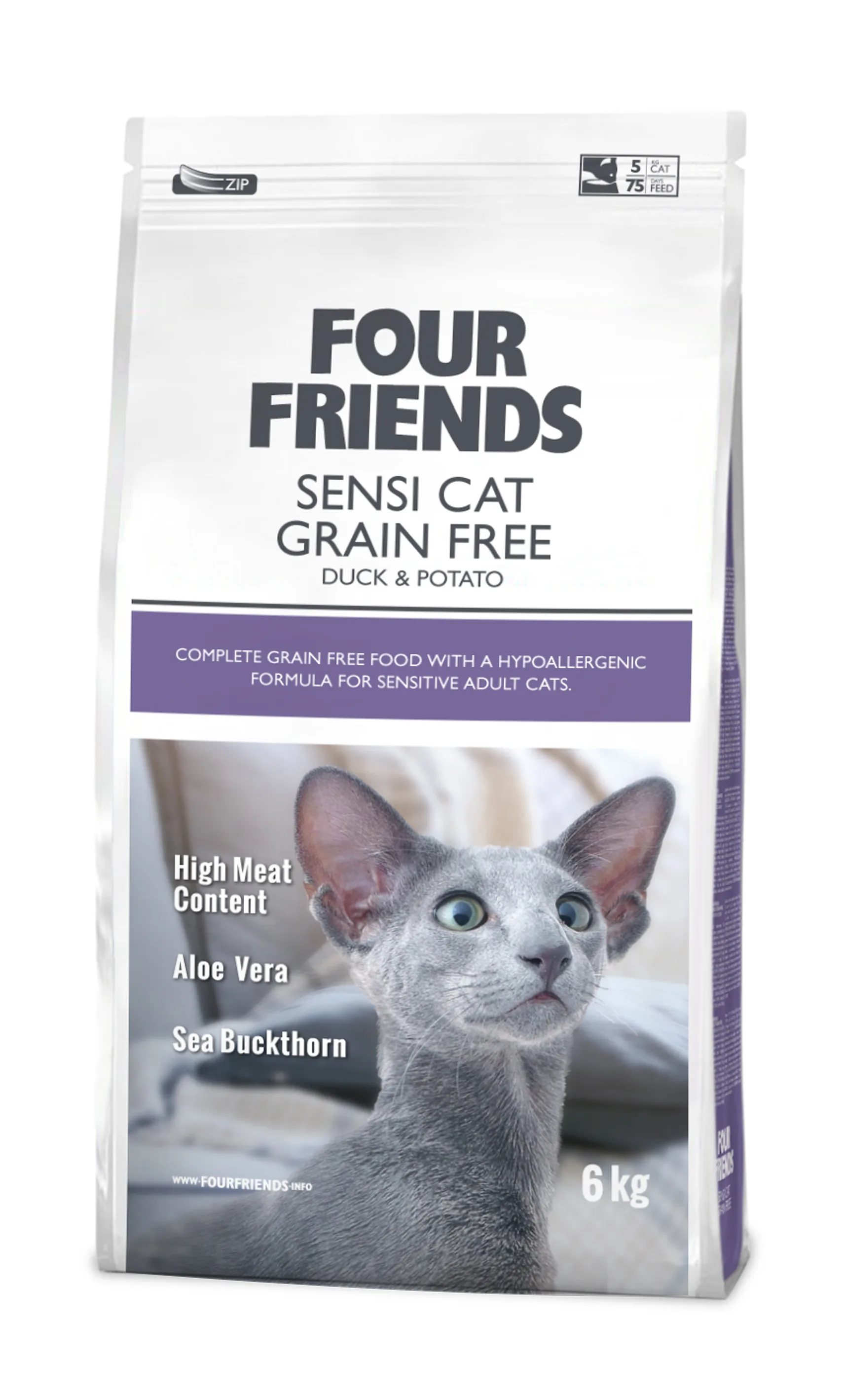 Four Friends Cat Grain Free Sensi Cat 6 kg