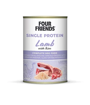 Four Friends Dog Lamb & Rice can 400 g