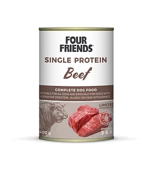 Four Friends Dog Beef can 400 g