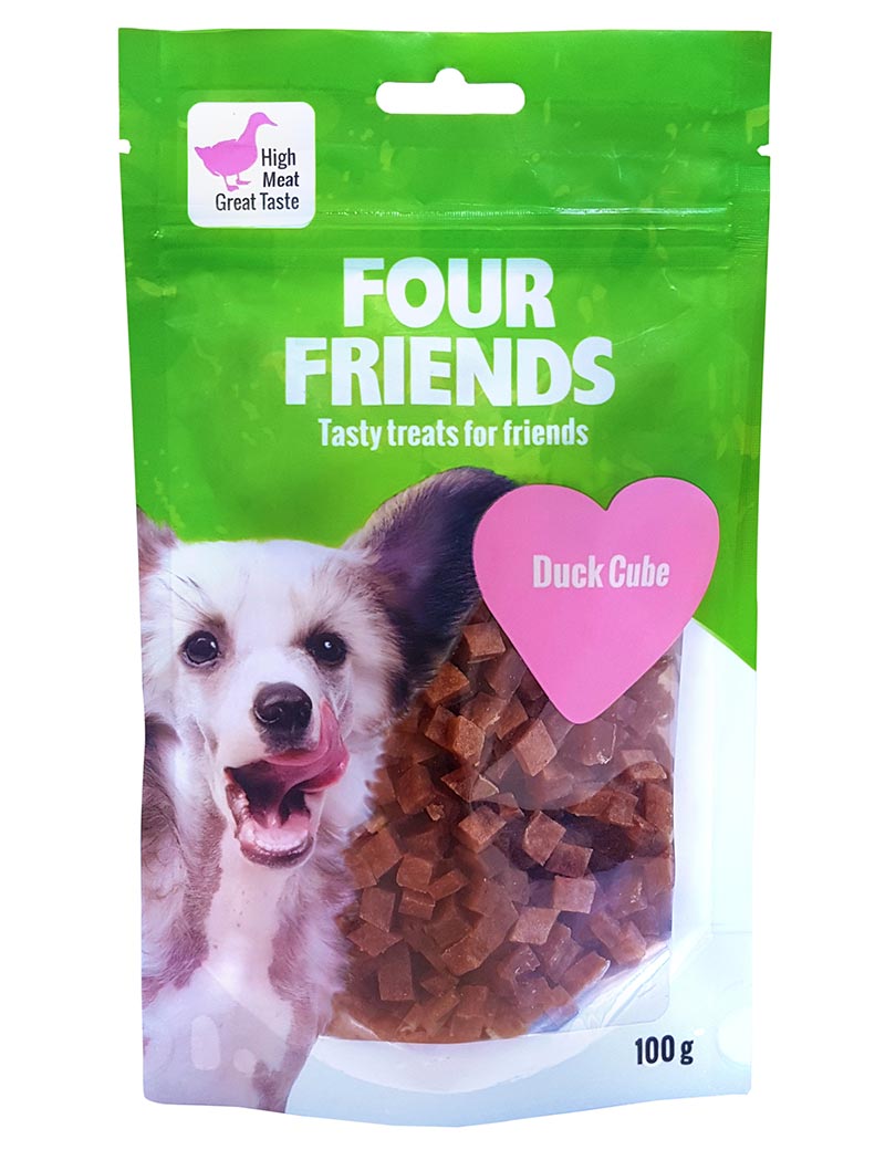 Four Friends Dog Duck Cube -( 100g eller 400g)