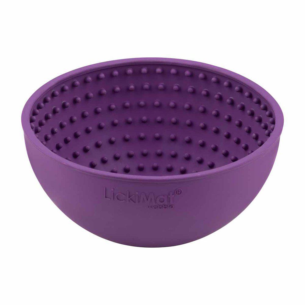 LickiMat Wobble slickmatta - lila 17x8cm
