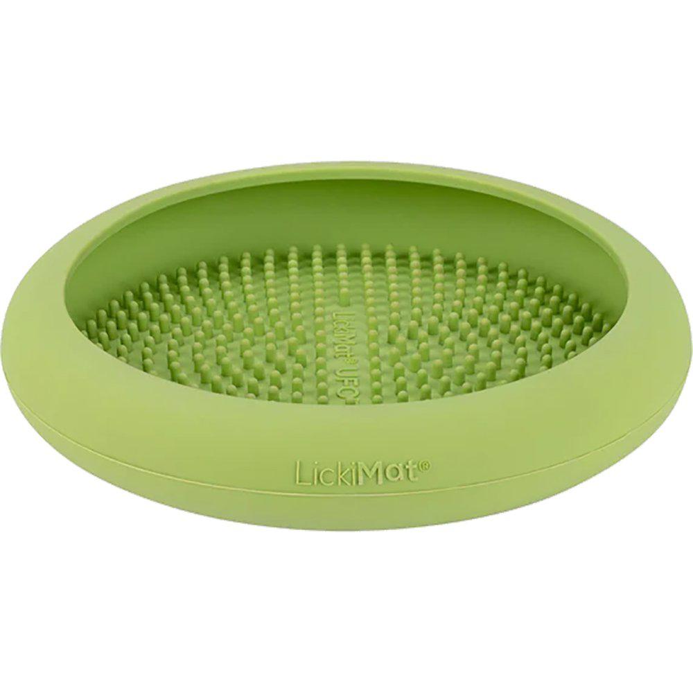 LickiMat UFO Hundskål m.Sugpropp 18x3cm Grön