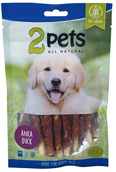 2pets Tuggpinne med ankfilé 12 cm 6-pack