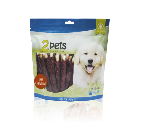  2pets Tuggpinne med hjort 12 cm 30-pack