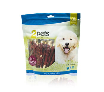 2pets Tuggpinne med ankfilé 12 cm – 30-pack, 400 g
