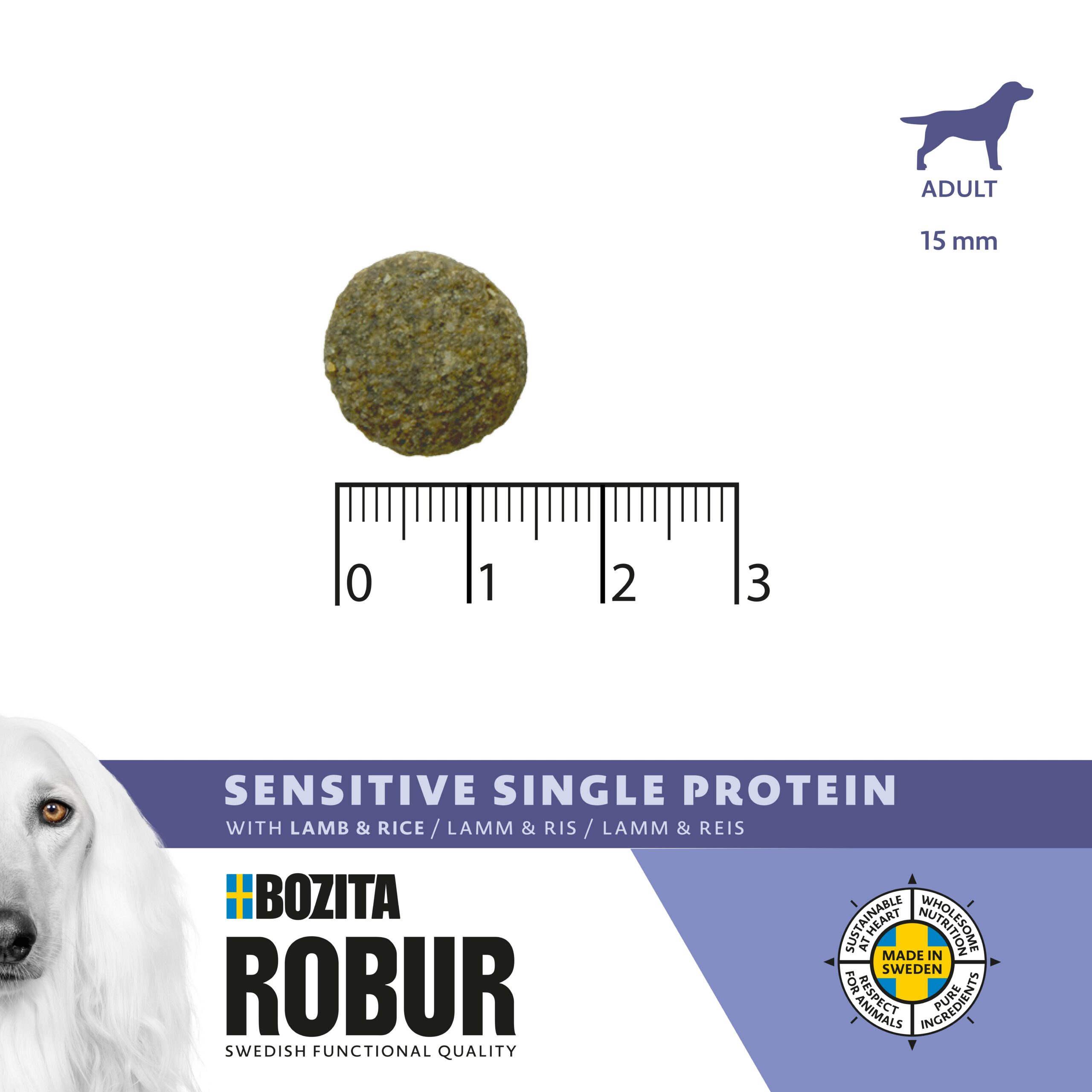 Bozita Robur Adult Sensitive Single Protein Lamb 3 kg - 2