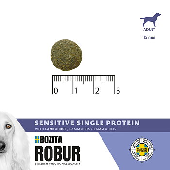Bozita Robur Adult Sensitive Single Protein Lamb 3 kg