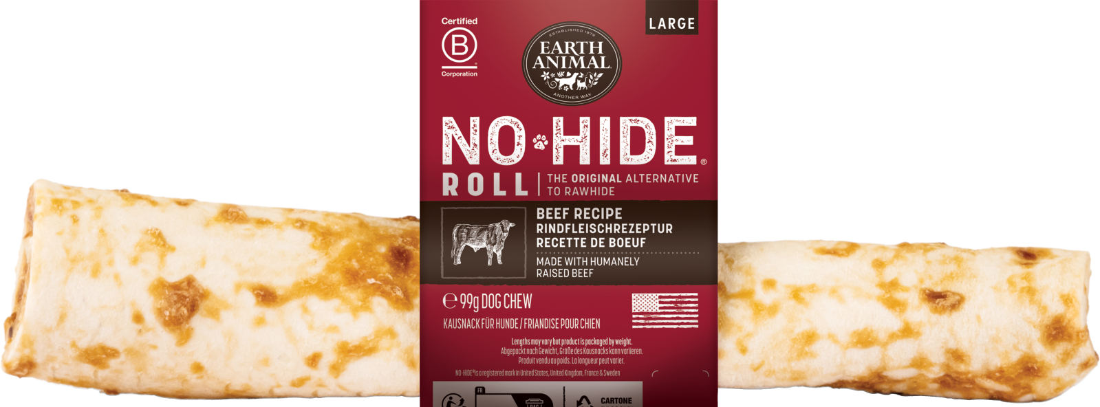 No-Hide Beef Chews – tuggben av nötkött - 3