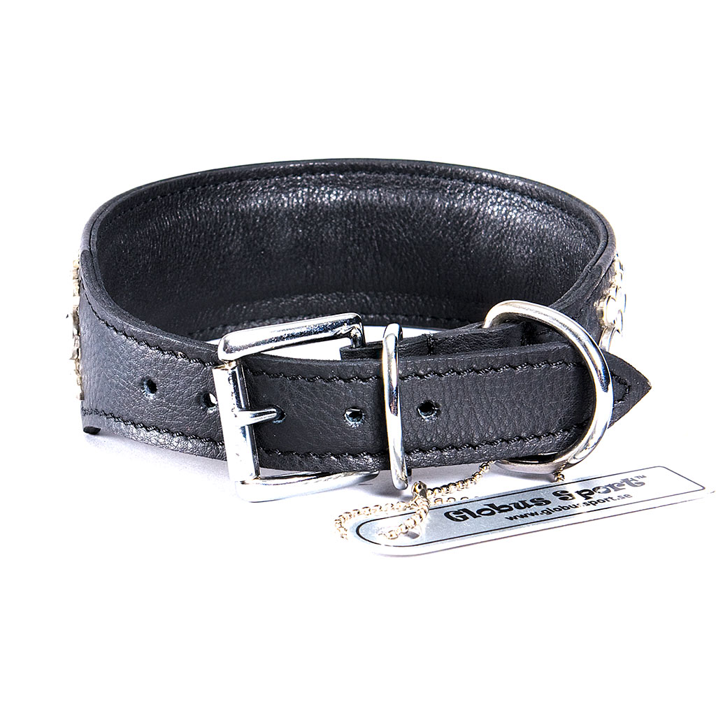 Läderhalsband med pärlor "Simba" - 3