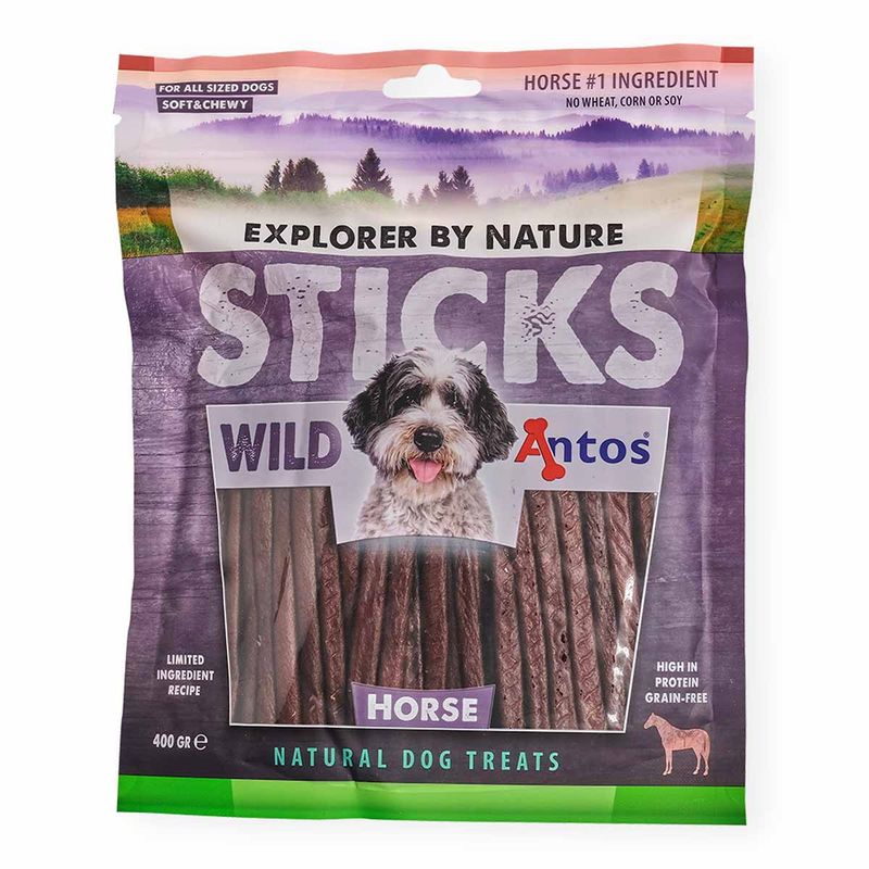 Antos Wild Sticks Horse 400 g – hästkött