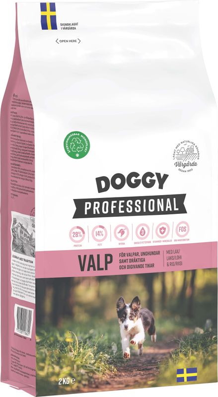 Doggy Professional Valp 2 kg – svensktillverkat