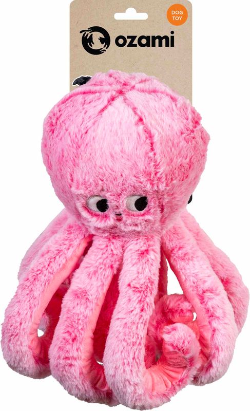 Ozami bläckfisk 60 cm – rosa plyschleksak