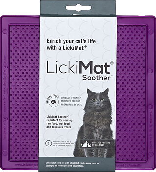 LickiMat Soother Cat lila 20 × 20 cm