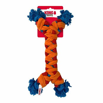 Kong Rope Rally Bone 38 cm – rep och fleece
