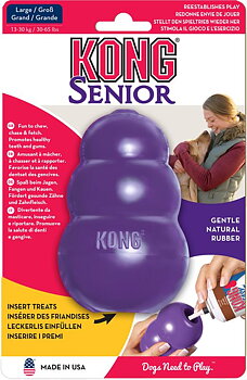 Kong Senior M 6 × 8,5 cm – mjukare gummi