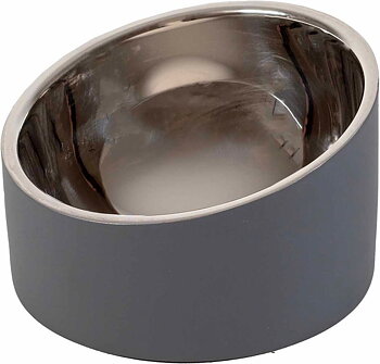 Ozami Dog Bowl Eclipse grå 230 ml – rostfri