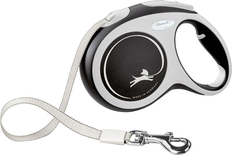 Flexi New Comfort L 5 m band – svart, upp till 60 kg