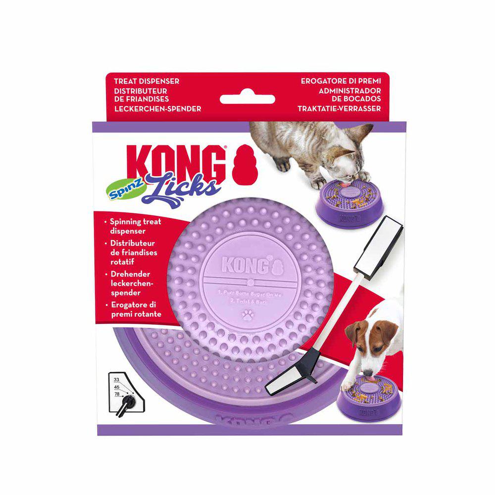 Kong Licks Spinz S 15x15x4cm - Snurrande slickmatta - 4